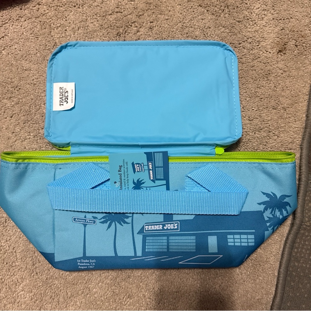 Trader Joe's Blue Insulated Bag